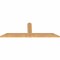 Ekena Millwork Portland Smooth Timber Gable Bracket, Western Red Cedar, 48"W x 16"H x 1 1/2"D x 3 1/2"F, 8/12 Pitch GBW048X16X0204POR00SWR - alternate 4